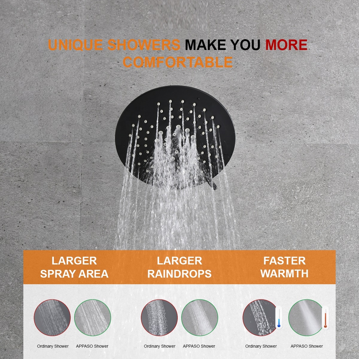 أفضل سعر Hotsale Hotel Home Bath Shower Rain Faucet Set Black حمام دش صنبور مجموعة